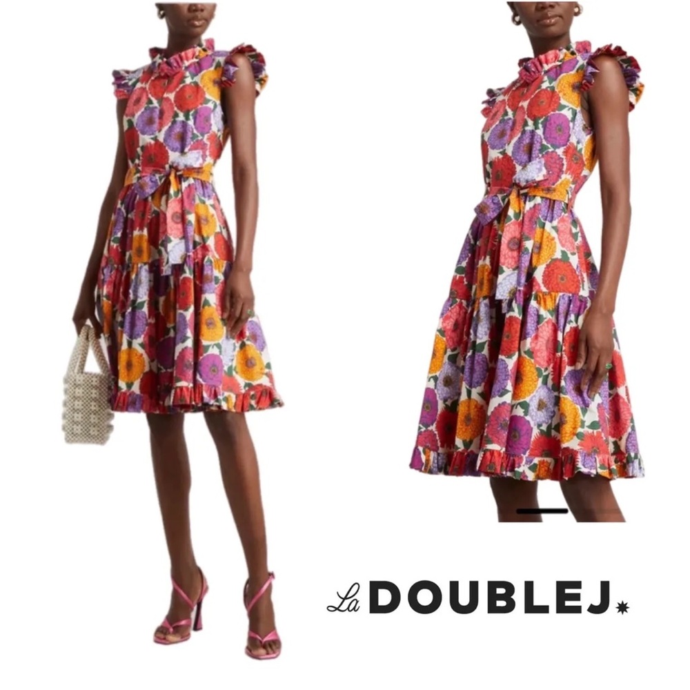 La DoubleJ Short and Sassy Floral Cotton Dress